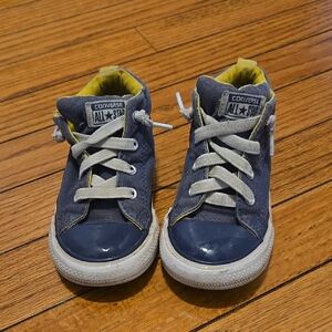 Converse Kids High-Top Sneakers - Blue and Yellow